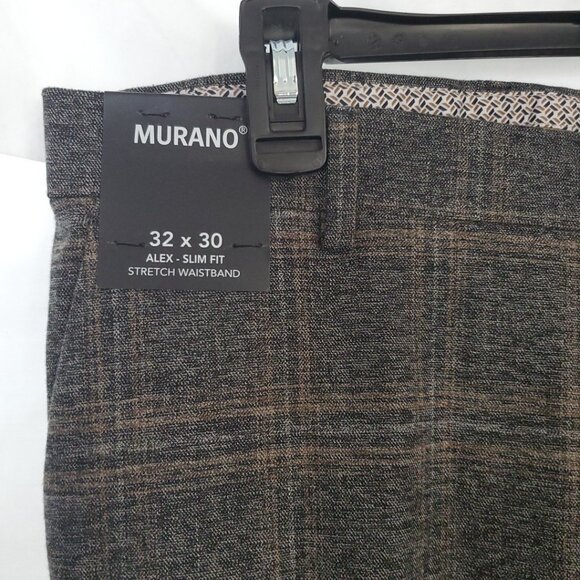 Murano Suit Sport Coat, Size M, Slim Fit 32x30 Alex Slim Fit Pants Plaid Stretch - Picture 3 of 16